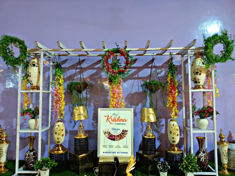 Krishna Caterers event decor & branding setup